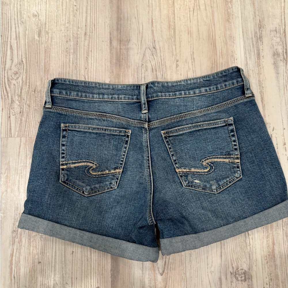 Silver Jeans Dark Blue Women's Jean Shorts